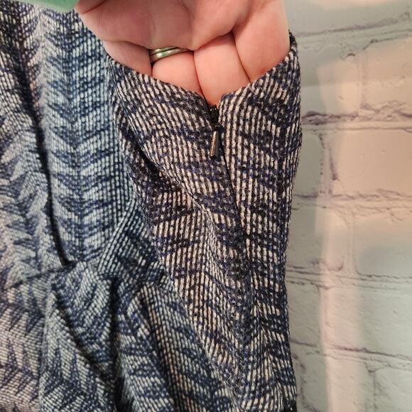 NWT RACHEL Rachel Roy Gray Architexture Twilight Combo Pencil Dress Women's 2 - Picture 3 of 8